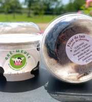 Glaces de Meuse - Mini pot - Fleur de lait & coulis/éclats de chocolat - 50gr