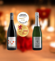 Domaine de la Chopinière du Roy - Coffret Saint Valentin - Vin de Loire Rouge et Blanc pétillant - 2 x 75 cl