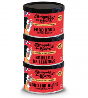 La Brigade des Epices - Lot de 3 Fond et bouillons 100% Végétal