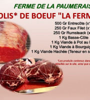 Ferme de la Paumerais - COLIS DE BOEUF "LA FERMIERE" - 5 Kg