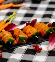 La ferme Grandvillain - Mini Brochettes - Tapas De Poulet - Marinade Tex-mex - 4  X 80 G