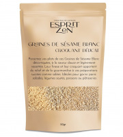 Esprit Zen - Graines de Sésame Blanc décortiquées - Sachet refermable de 50g