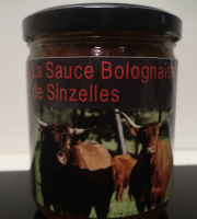 Domaine de Sinzelles - Sauce bolognaise cuisinées de Bœuf Race Salers BIO - Bocal de 400 g