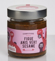 Les Délices de l’Ogresse - Confiture Bio Figue, Anis Vert et Sésame 6x220g