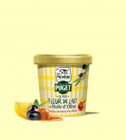 Glaces La Mémère - Glace fleur de lait huile d'olive touche caramel citron 500ml X 8