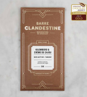 Barre Clandestine - Tablette de chocolat noir lacté bean to bar - Kilombero & crème de cajou - 60g