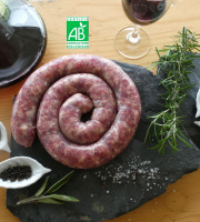 Terres EnVie - Saucisse De Porcelet Mangalica Bio 1 kg