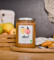 Sibio - Purée de pomme pêche bio - 560g