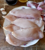 EARL Plumes et Laines - Blancs de Poulet Fermier Cou Nu 2kg