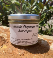 Asperges Guirao - Tartinade d'asperges vertes aux cèpes