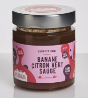 Les Délices de l’Ogresse - Confiture Bio Banane, Citron Vert et Sauge 220g