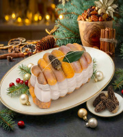 Maison Lascours - [Précommande] Rôti de Pintade farce aux Morilles - 1 kg