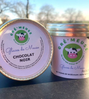 Glaces de Meuse - Lot 24 x P'tit Pot "Chocolat Noir" - Crème glacée (90gr)