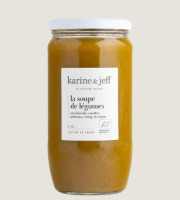 Karine & Jeff - Soupe de légumes - Aux brocolis, carottes, poireaux, courge et origan 78cl