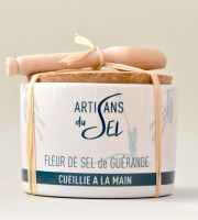 Artisans du Sel - Pot en céramique et Fleur de sel de Guérande naturelle + Pelle x 8