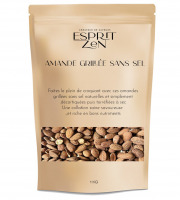 Esprit Zen - Amande Grillée sans sel - Sachet refermable de 1Kg