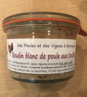 Des Poules et des Vignes à Bourgueil - Boudin blanc de poule aux truffes