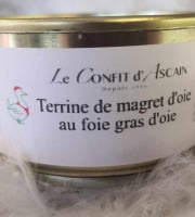 Le Confit d'Ascain - Terrine de magret d'oie au foie gras d'oie