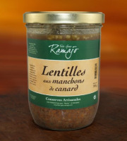 Maison Ramajo - Lentilles aux manchons de canard 700g