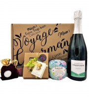 Le safran - l'or rouge des Ardennes - Coffret cadeau Champagne Brut AOC "Le Gourmand"