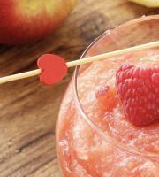 L'OLIVERAIE DU COUDON - Compote de Pomme Framboise – 320 g