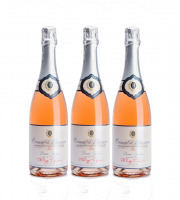 Domaine Tupinier Philippe - 3 Bouteilles De Crémant De Bourgogne Rosé