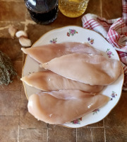 EARL Plumes et Laines - Blancs de Poulet Fermier Cou Nu x1kg