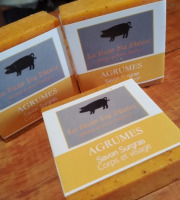 Le Noir du Picou Elodie Ribas - savon sur gras aux saindoux  parfum AGRUME