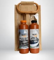 Adal Terra - Coffret cadeau - Coffret Huiles de Sésame Noir et Sésame Toasté Biodynamiques 2X200ml