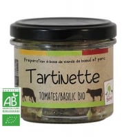Ferme Bichet - Tartinette tomates basilic BIO 90g