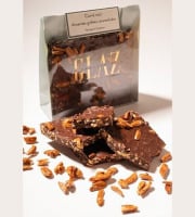 Glaz la chocolaterie de la presqu’île - Carré chocolat noir amandes grillées caramélisées