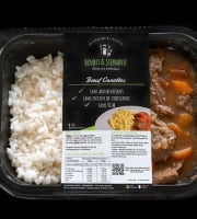 Benoit & Stéphanie - Bœuf Carottes Barquette avec Riz - 360g