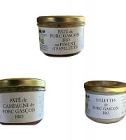 Ferme du Roussel - Coffret découverte 3 patés de porc gascon
