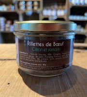 La Ferme de Bray - Rillettes de boeuf Citron et Romarin - 180g
