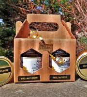 La Truite du Mézenc - Coffret cadeau miel 2 pots de 250g - 500g