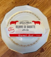 Ferme Sereine en Périgord - Beurre BAECHLER de Baratte – pasteurisé DEMI-SEL à 82% de MG - 250g - Extra fin