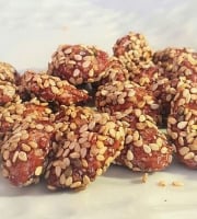 La confiserie d’antan 100% bio - Amandes caramélisées au sésames - vrac 500 gr