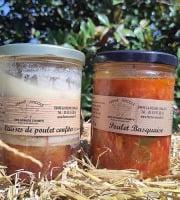 Ferme Avicole des Grands Champs - Confit et poulet basquaise en lot de 2
