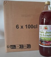 Le Domaine du Framboisier - Les Jus de Louis Pomme/Framboise 100% Pur Jus 6 x 1L