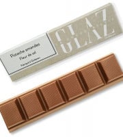 Glaz la chocolaterie de la presqu’île - Barre chocolat pistache d'Iran et praliné amande