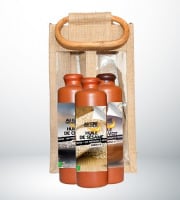 Adal Terra - Coffret cadeau - Coffret Huiles Gastronomiques bio de Chia, Pavot et Sésame Noir 3X200ml
