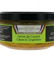 Maison PAPILLON - Artisan depuis 1955 - Terrine de Canard aux Cèpes et Gingembre 130g