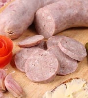 La Ferme du Louvier - Saucisson à l'ail nature 400g de porc élevé en plein air
