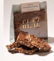 Glaz la chocolaterie de la presqu’île - Carré chocolat lait amandes grillées caramélisées