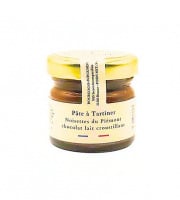 Secrets Incomparables - Pâte à Tartiner Noisette du Piémont IGP Chocolat Lait Croustillant 30g