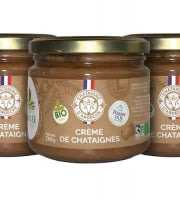 La vallée des châtaigniers - Lot de 3 pots de crème de marron BIO Ardéche 360gr