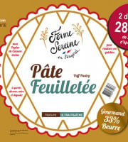 Ferme Sereine en Périgord - lot de 2 disques PÂTE FEUILLETÉE, diam 28 cm, pour galettes, tourtes, croustades ou autres tourtières...