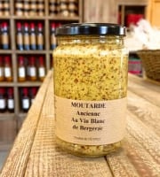 Piments et Moutardes du Périgord - Moutarde à l'ancienne au vin blanc de Bergerac 350g