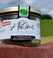 La Panacée bio - Tête d'ail noir Demeter en bocal - calibre 60/80