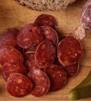 La Ferme du Louvier - Saucisson sec Chorizo 200g de porc élevé en plein air